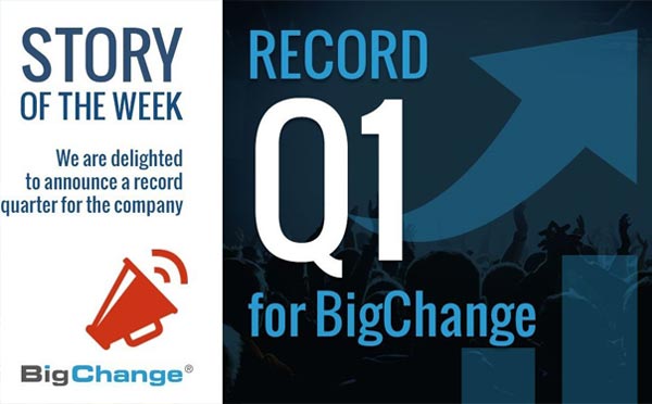 CEO’s Blog – BigChange – Record First Quarter 2018 image