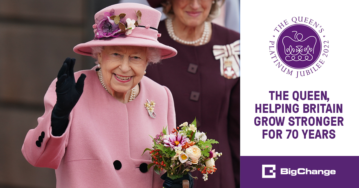 The Queen, helping Britain grow stronger for 70 years image
